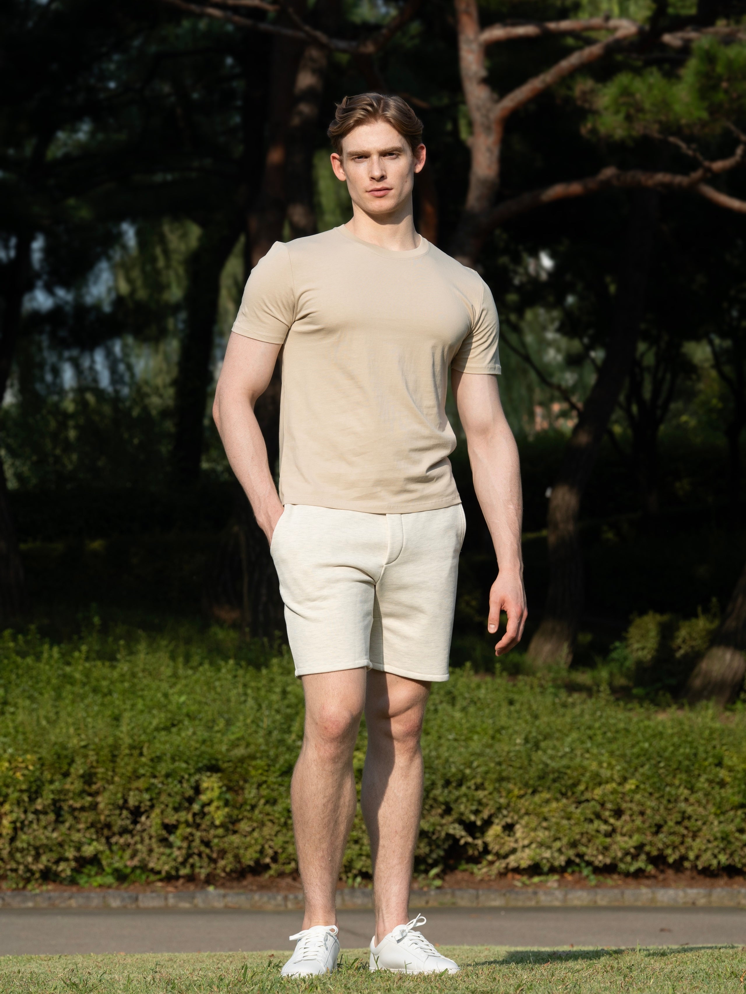 100% 순수 유기농 면 라운드 티셔츠