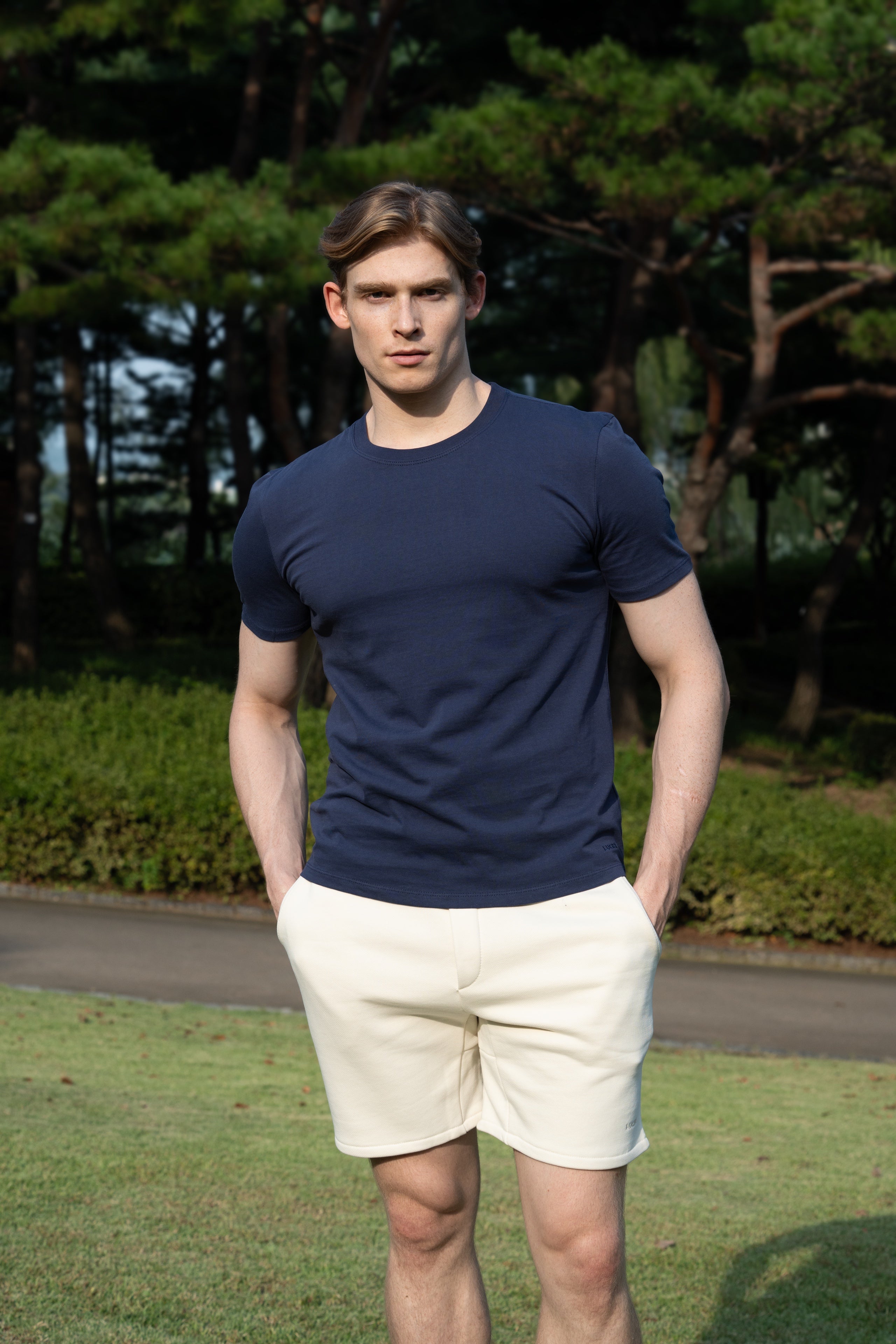 100% 순수 면 베이직 반바지