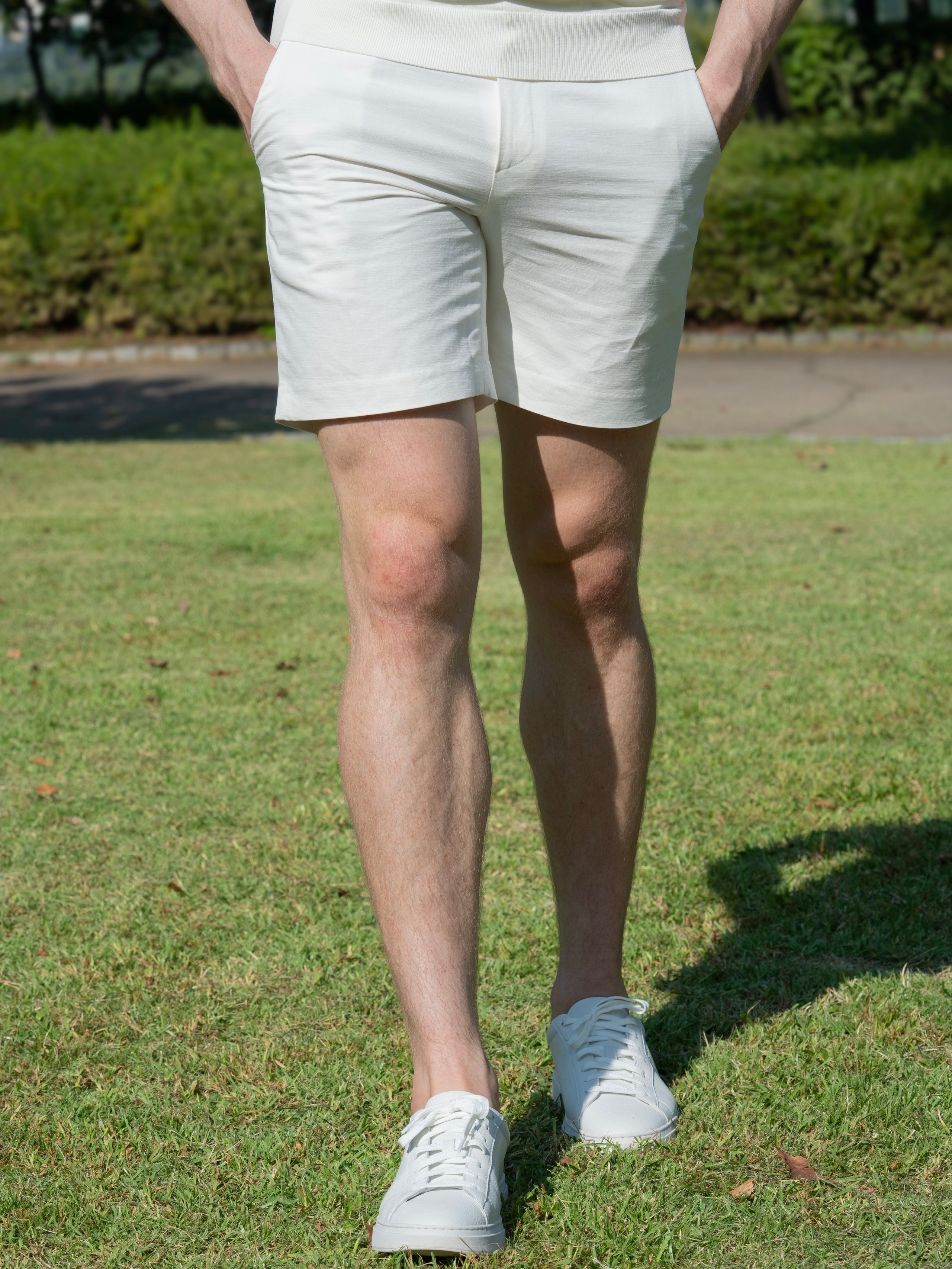 100% 순수 린넨 코튼 블렌드 라이트 반바지