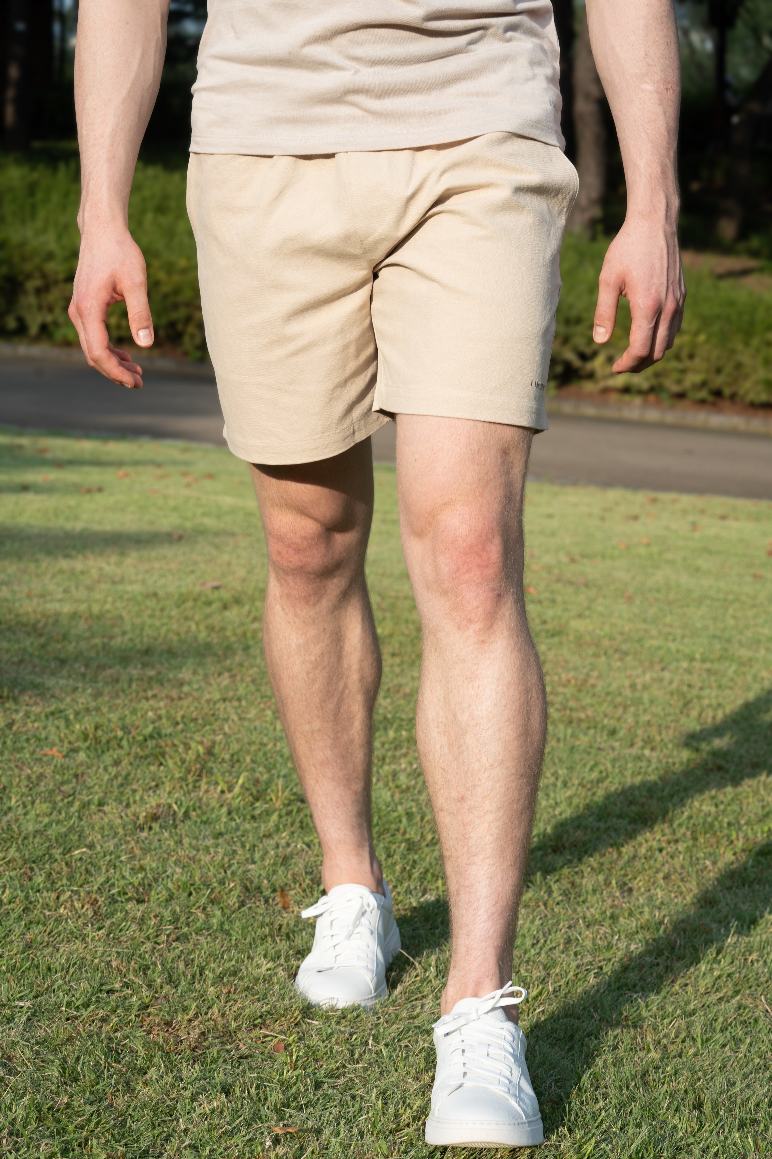 100% 순수 린넨 코튼 블렌드 와이드 반바지