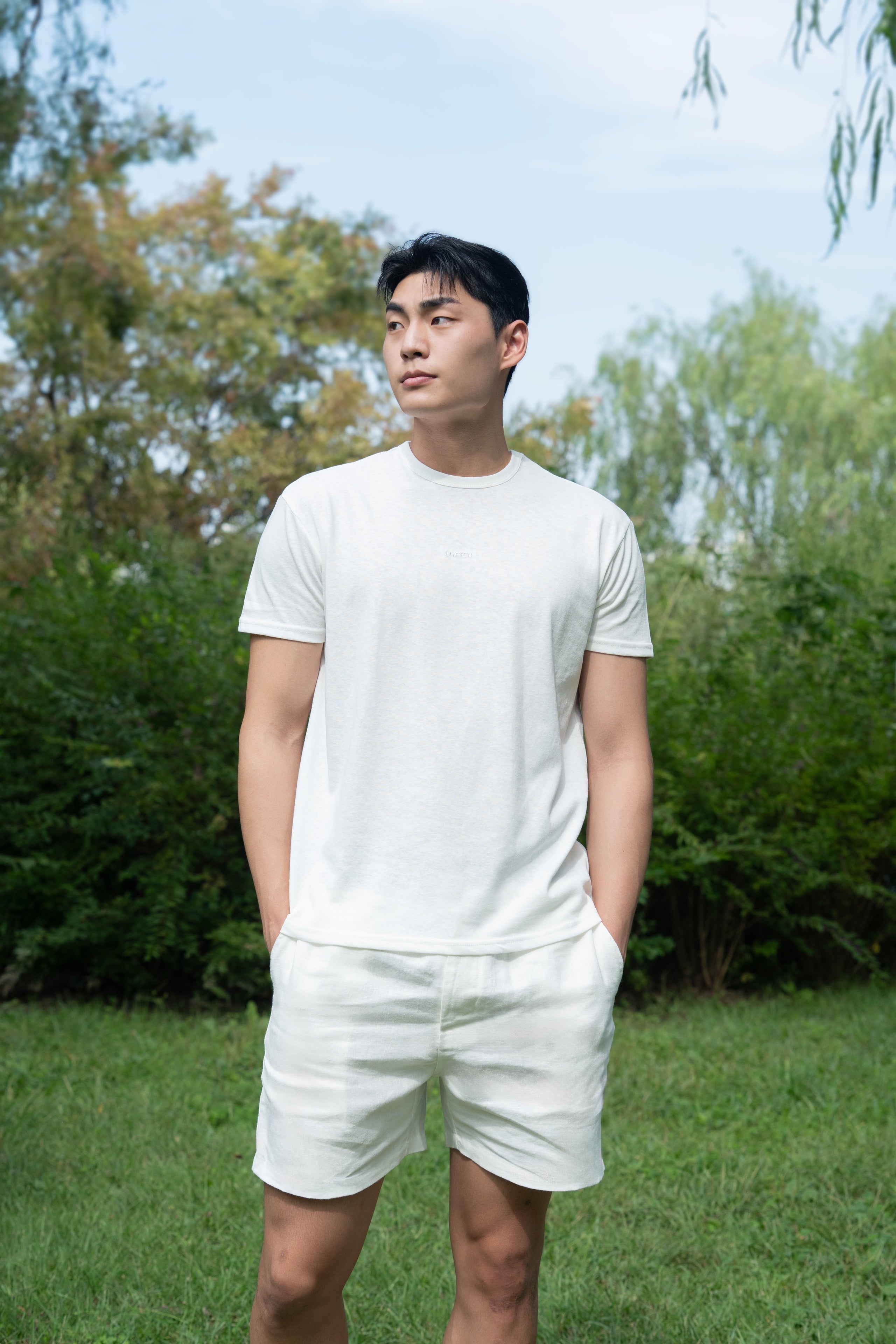 100% 순수 햄프 라이트 반바지