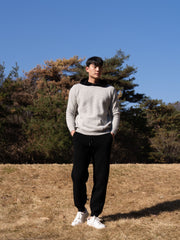 순수 메리노 울 베이직 조거 팬츠