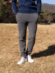 100% 순수 메리노 울 베이직 팬츠