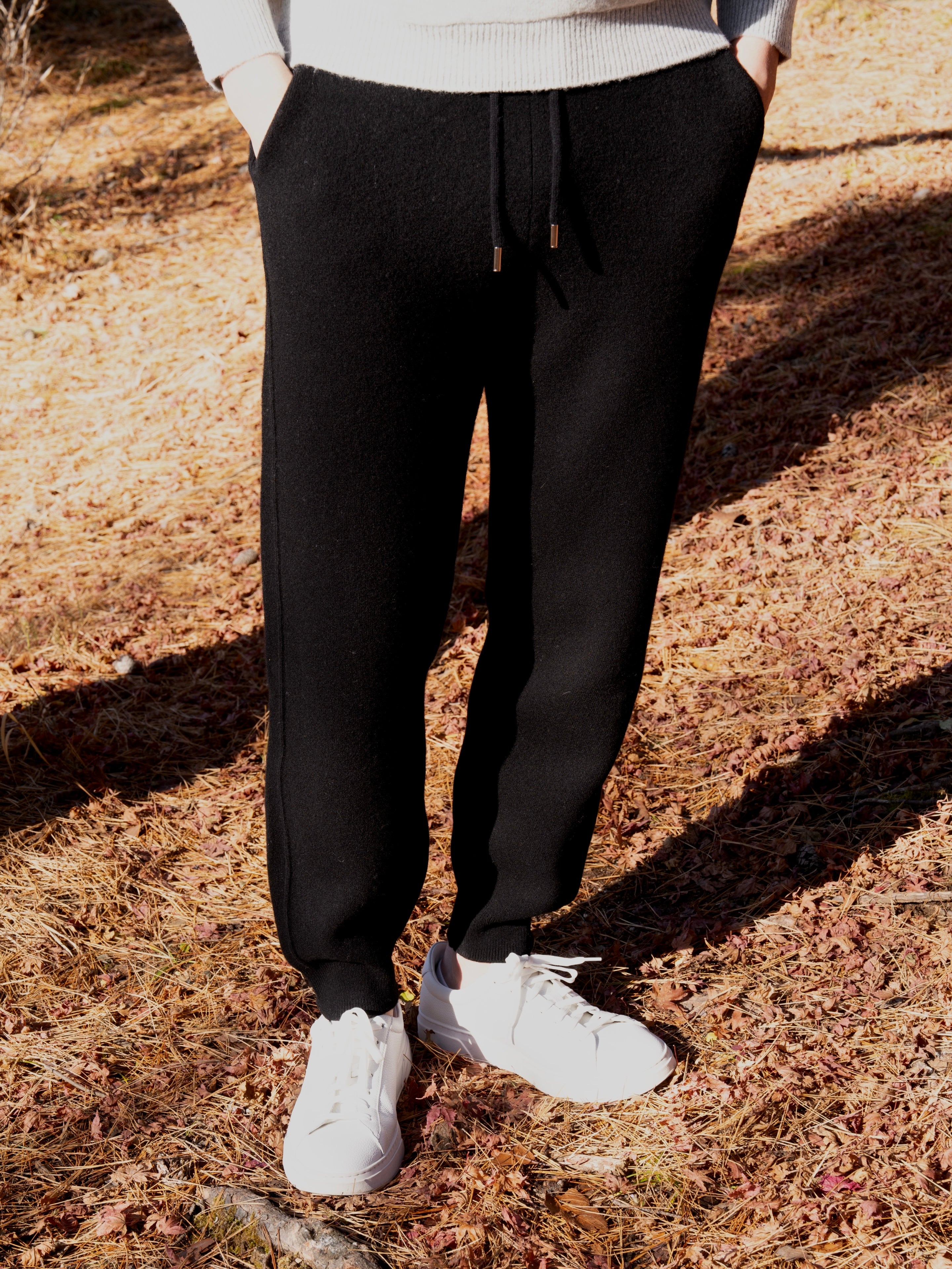 순수 메리노 울 베이직 조거 팬츠