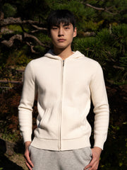 순수 메리노 울 베이직 후드 집업