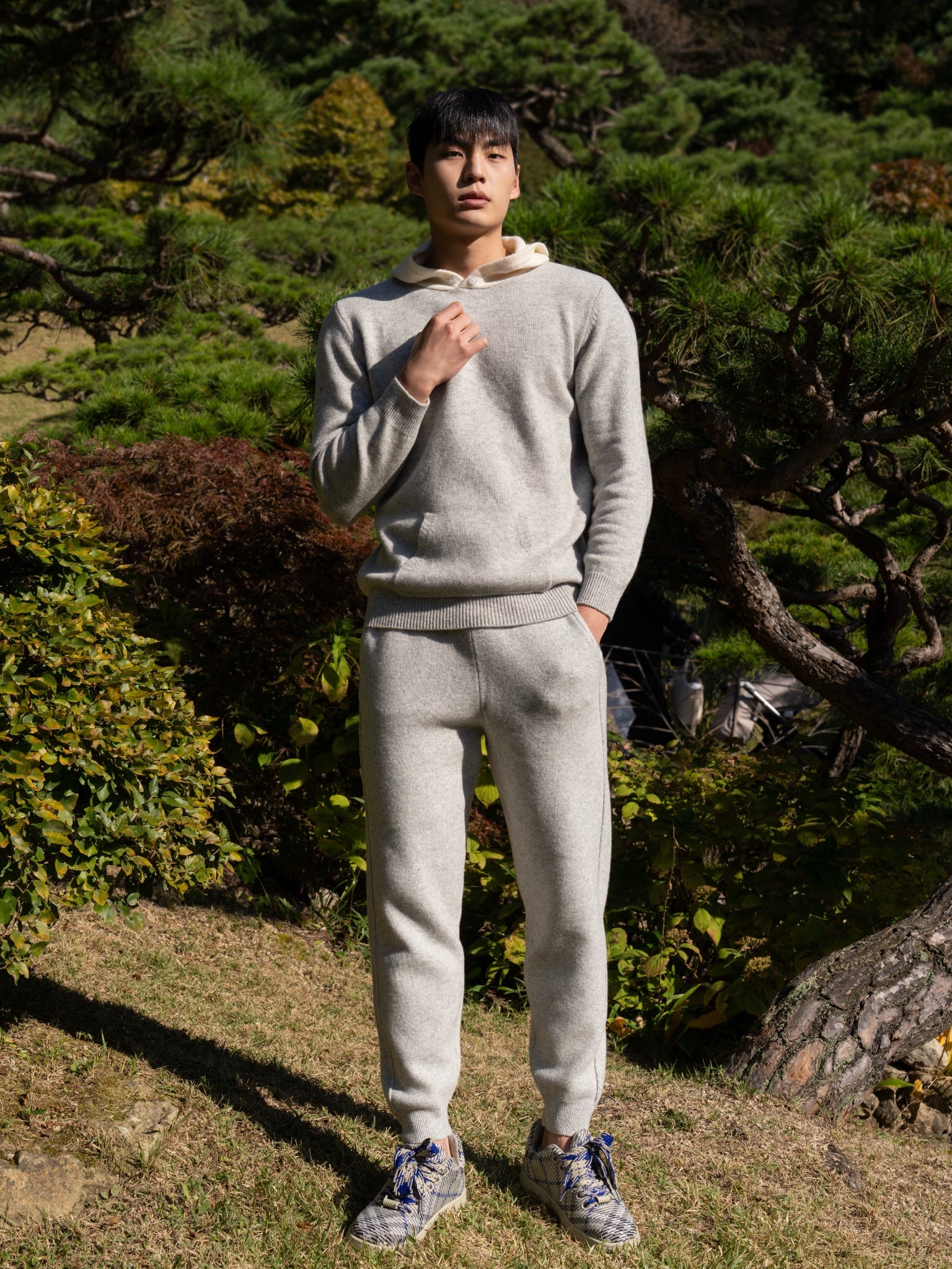 순수 메리노 울 베이직 조거 팬츠