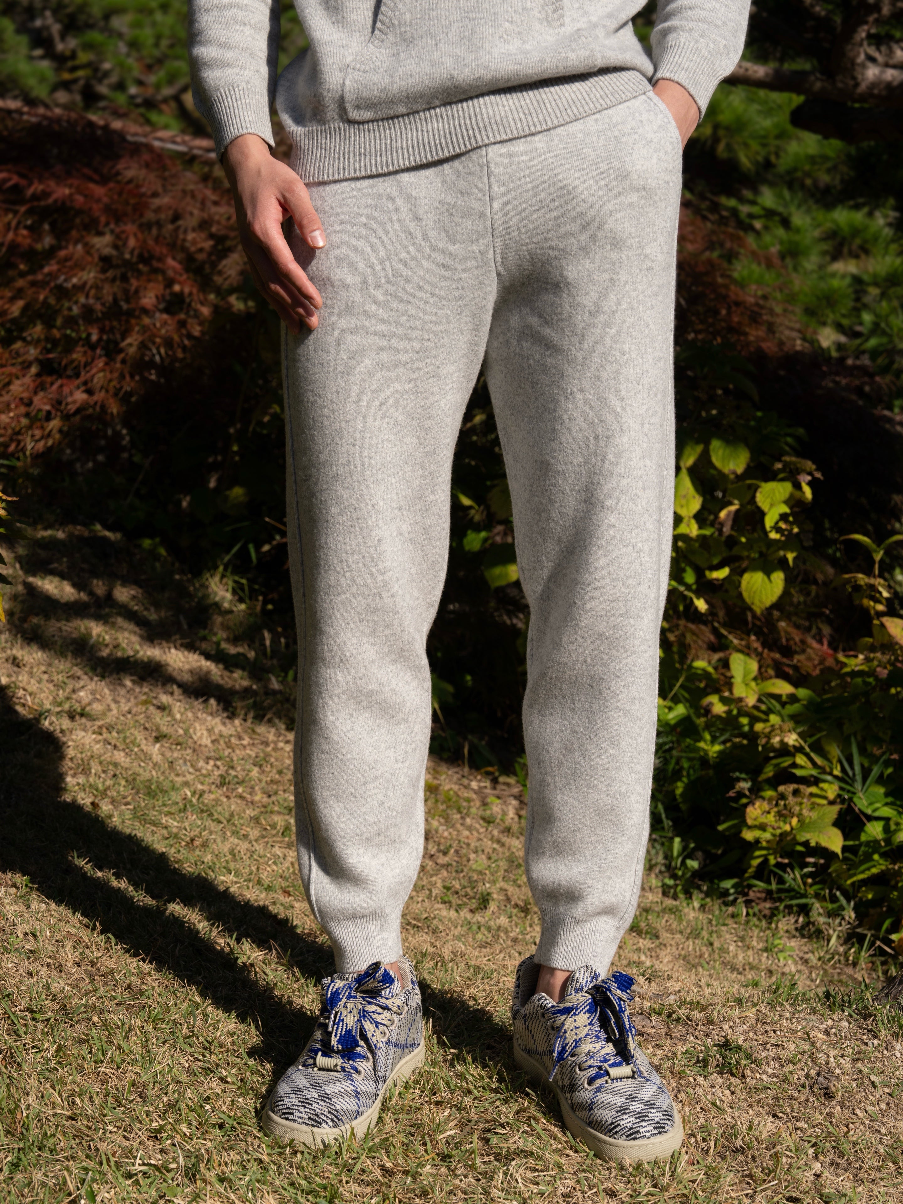 순수 메리노 울 베이직 조거 팬츠