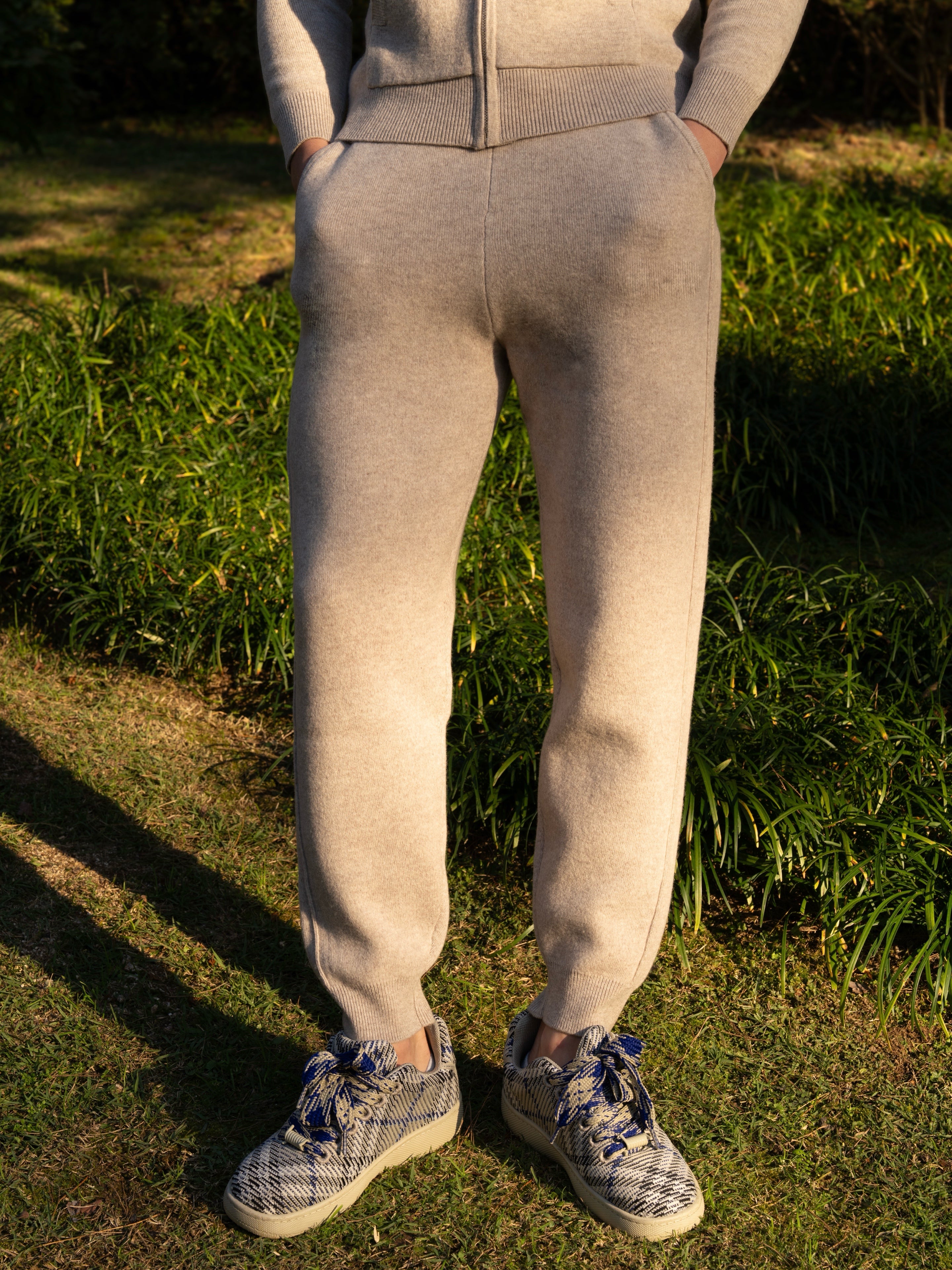 순수 메리노 울 베이직 조거 팬츠